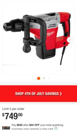 Milwaukee SDS- MAX Demolition Hammer