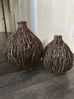 Pair Of Twig Vases 