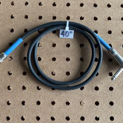 1/4” TS Angle to 1/4” TS Angle Instrumental Cable Live Wire Cable – Made in USA 40 Inches 