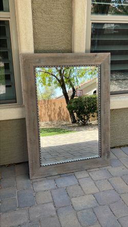 Mirror, 45” x 33”