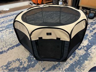 Medium Blue/Beige Pet Playpen