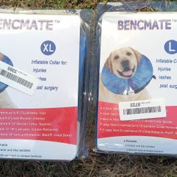 New In Box Inflatable Dog Care Collars 10 Firm