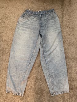 Alexander Wang Printed Denim Track Pants