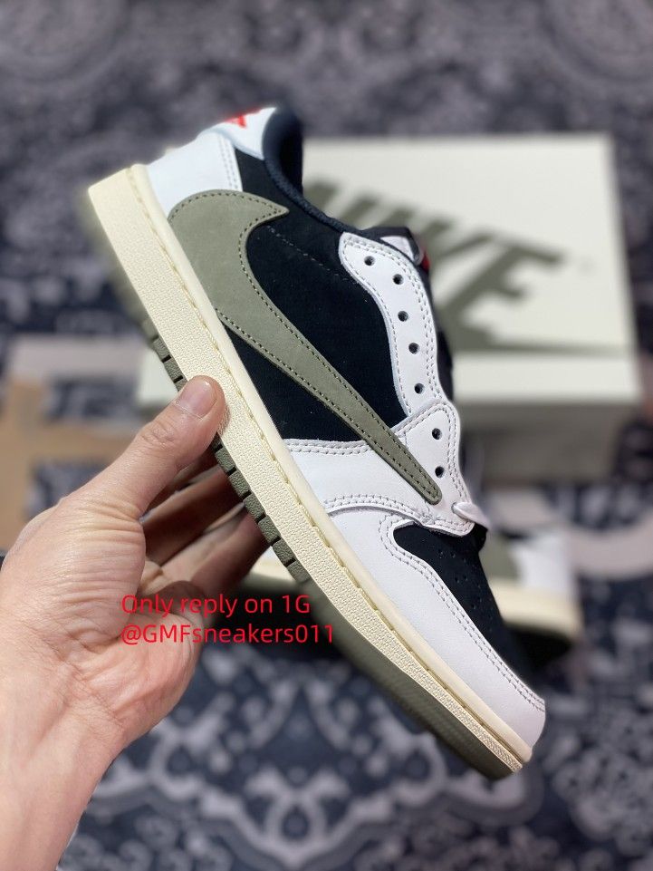 Travis Scott x Air Jordan 1 Low Olive