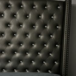 Upholstered QUEEN headboard & frame 