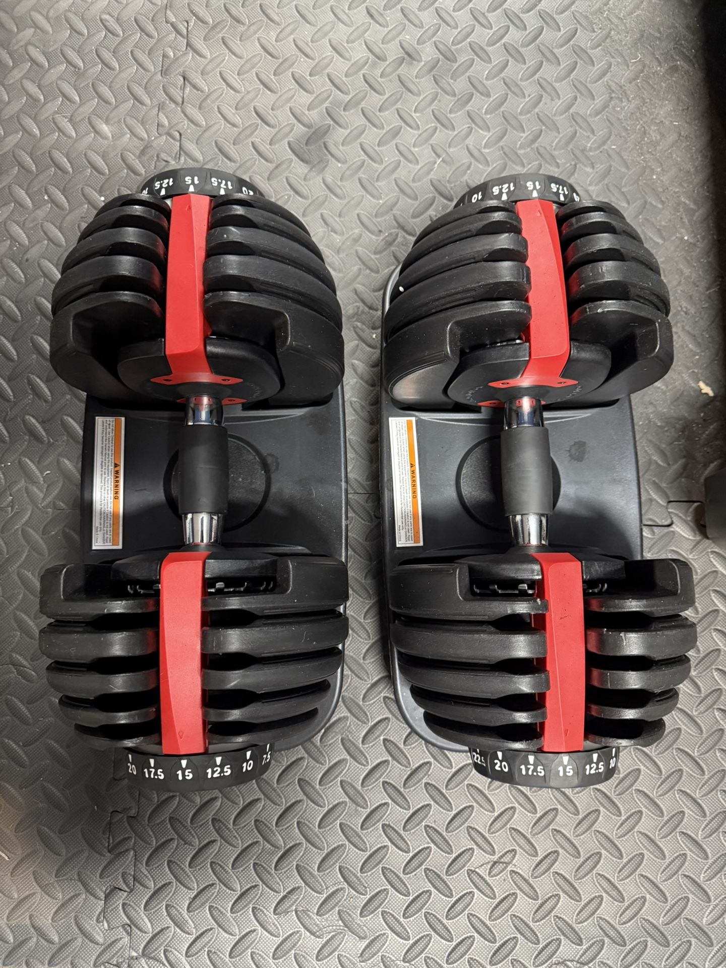 Adjustable Dumbbells 52/5 Unbranded 