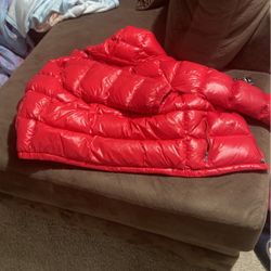 Red Polo Puffer Jacket