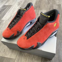 Nike Air Jordan 14 Retro Ferrari 2025 Men’s Size 8.5 Fast Shipping! NEW!
