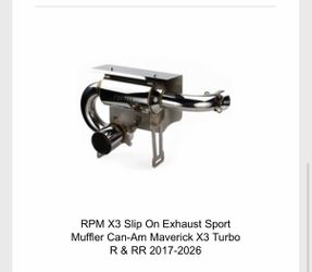 RPM exhaust Can Am X3