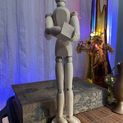 Vintage IKEA Wooden Articulated Artist Model Gestalta Poseable 13" Figure