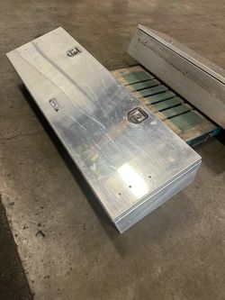 Pro Tech Underbody / Top Mount Boxes Bright Aluminum w/ Locking Key  23.5 H x 13.5 W x 72 L