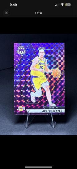 2024-25 Panini Mosaic - Austin Reaves #120 Mosaic Purple Prizm /99 LA Lakers