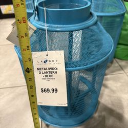 Blue Candle Lanterns