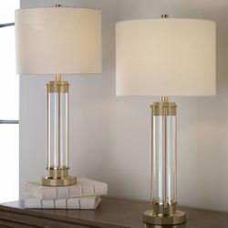 Costco Kris Glass Table Lamps – Set of 2 – $50 – MUST GO TOMORROW