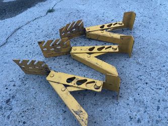 3 metal steel roof brackets. 10 in