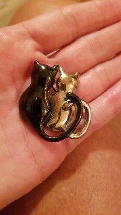 2 kitties together at tail pin