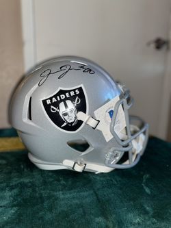 Josh Jacobs Autographed Rookie Signature Helmet