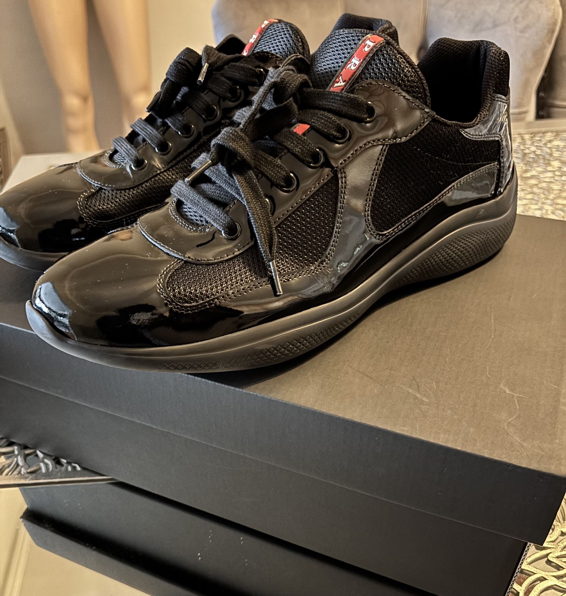 Prada America's Cup biker fabric sneakers