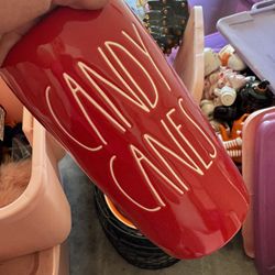 RAE DUNN CANDY CANES CELLAR 