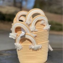 Easter Orange Baskets - set of 4