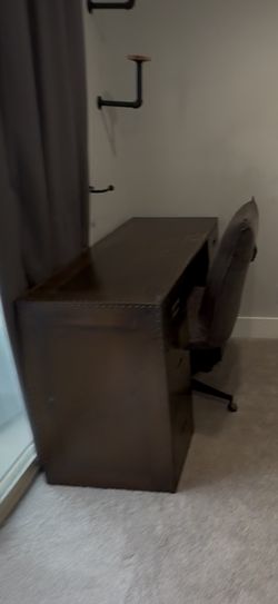 RH Teen Desk with Denim Chair