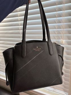 Kate Spade New York Black Leather Tote Bag