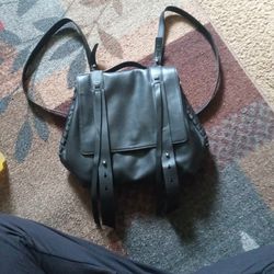 AllSaints Genuine Leather Backpack
