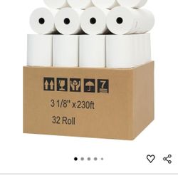 3 1/8" x 230' Premium A Grade POS Thermal Receipt Printer Paper (32Rolls/Case)