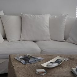 White Fabric Sofa