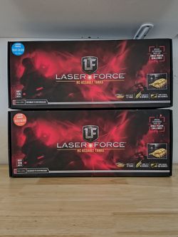 2 Laser Force Remote Control RC Toy Assault Tank - New / Sealed