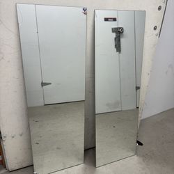 2 Mirrors With No Frame 