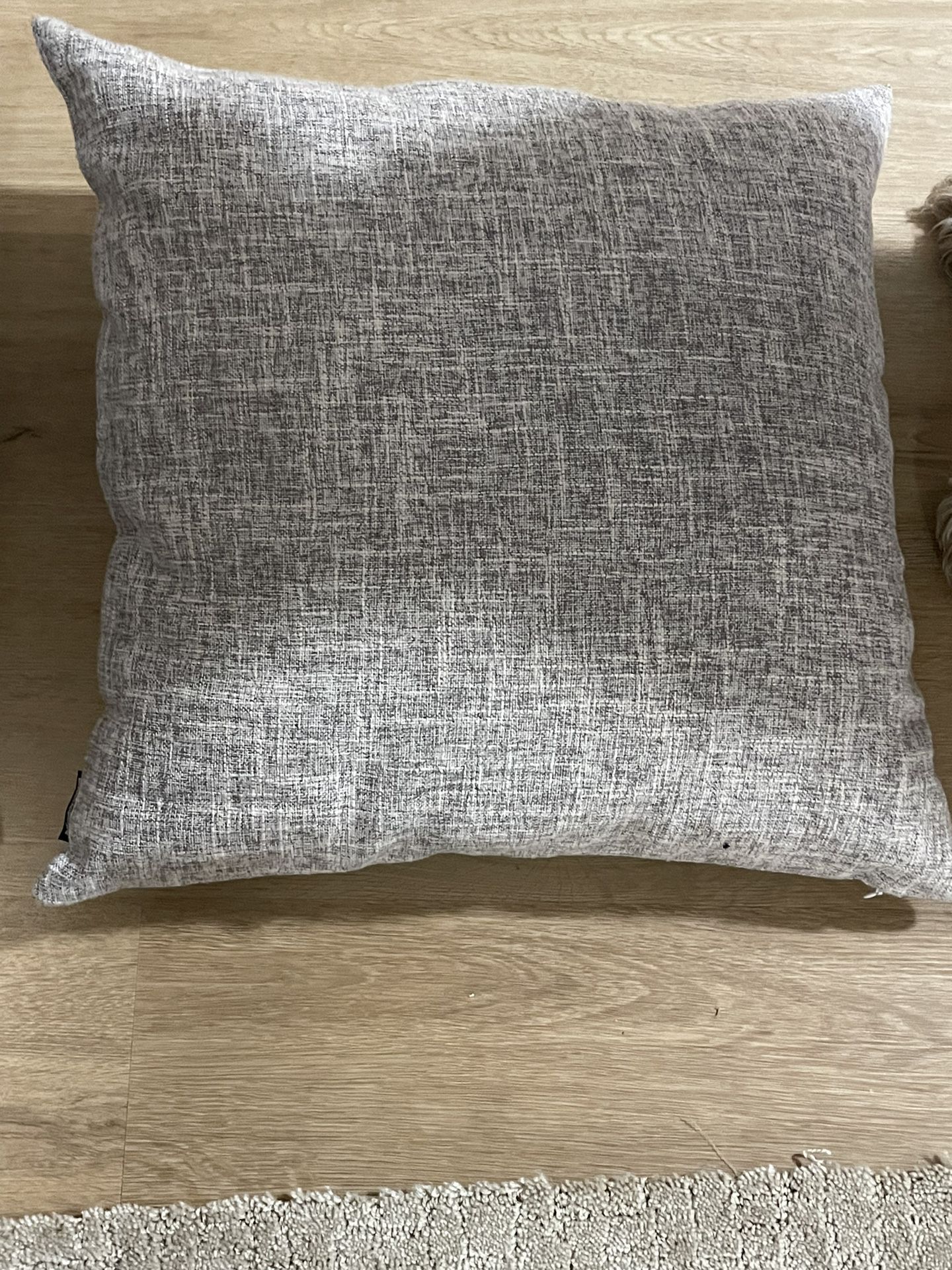 2 Gray Throw Pillows