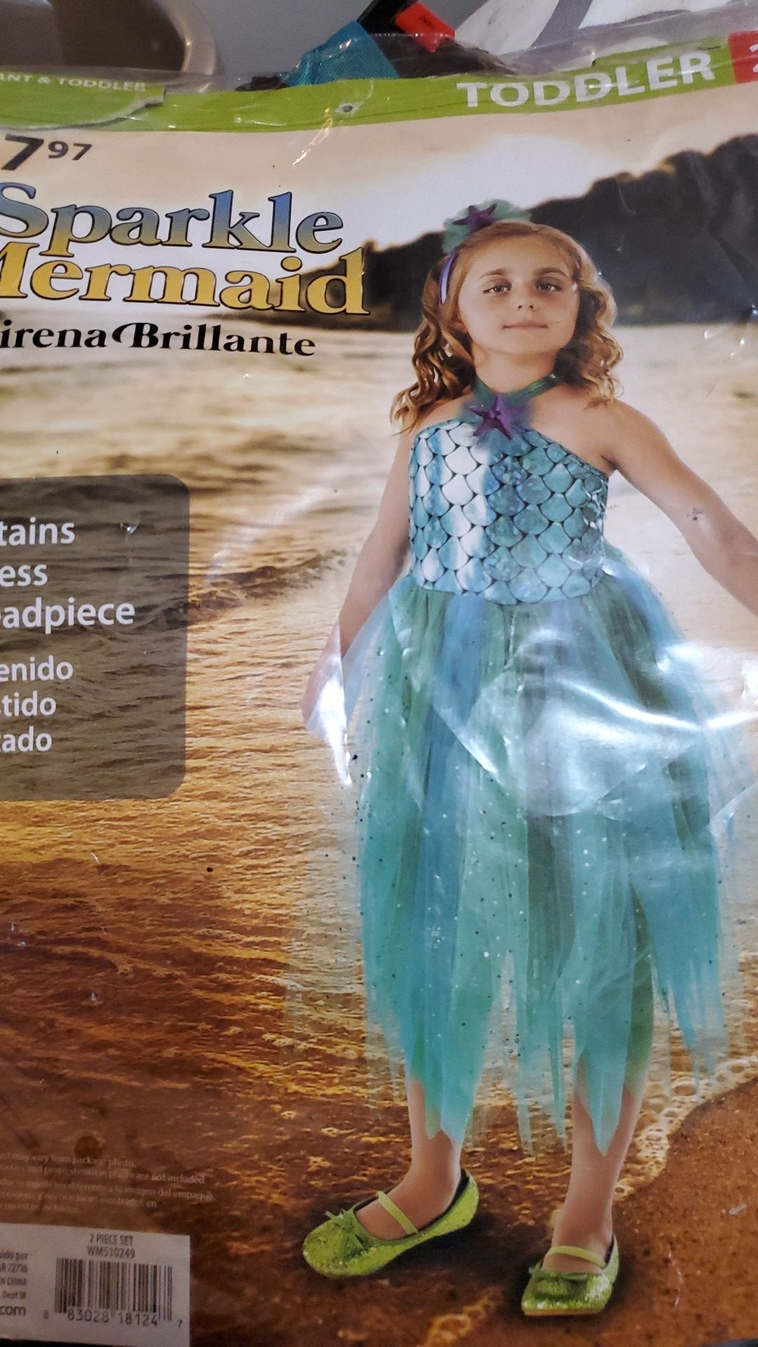 Mermaid costume size 2T