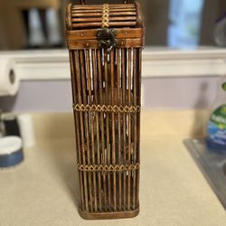 P.O.W in wooden cage 