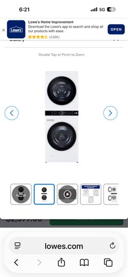 Stackable washer dryer