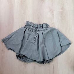 Grey ruffle skirt