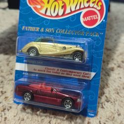 1995 Hot Wheels Father & Son Collector Pack - Mercedes 540K and Mercedes SL