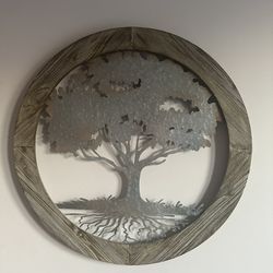 Wood & Metal Tree Wall Art 