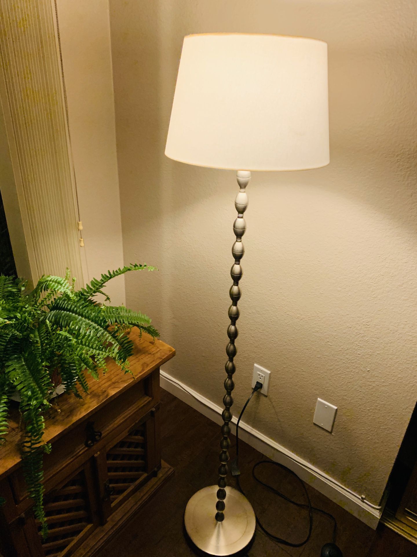 Floor lamp -brushed nickel