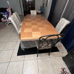 6 Chair With Table 120