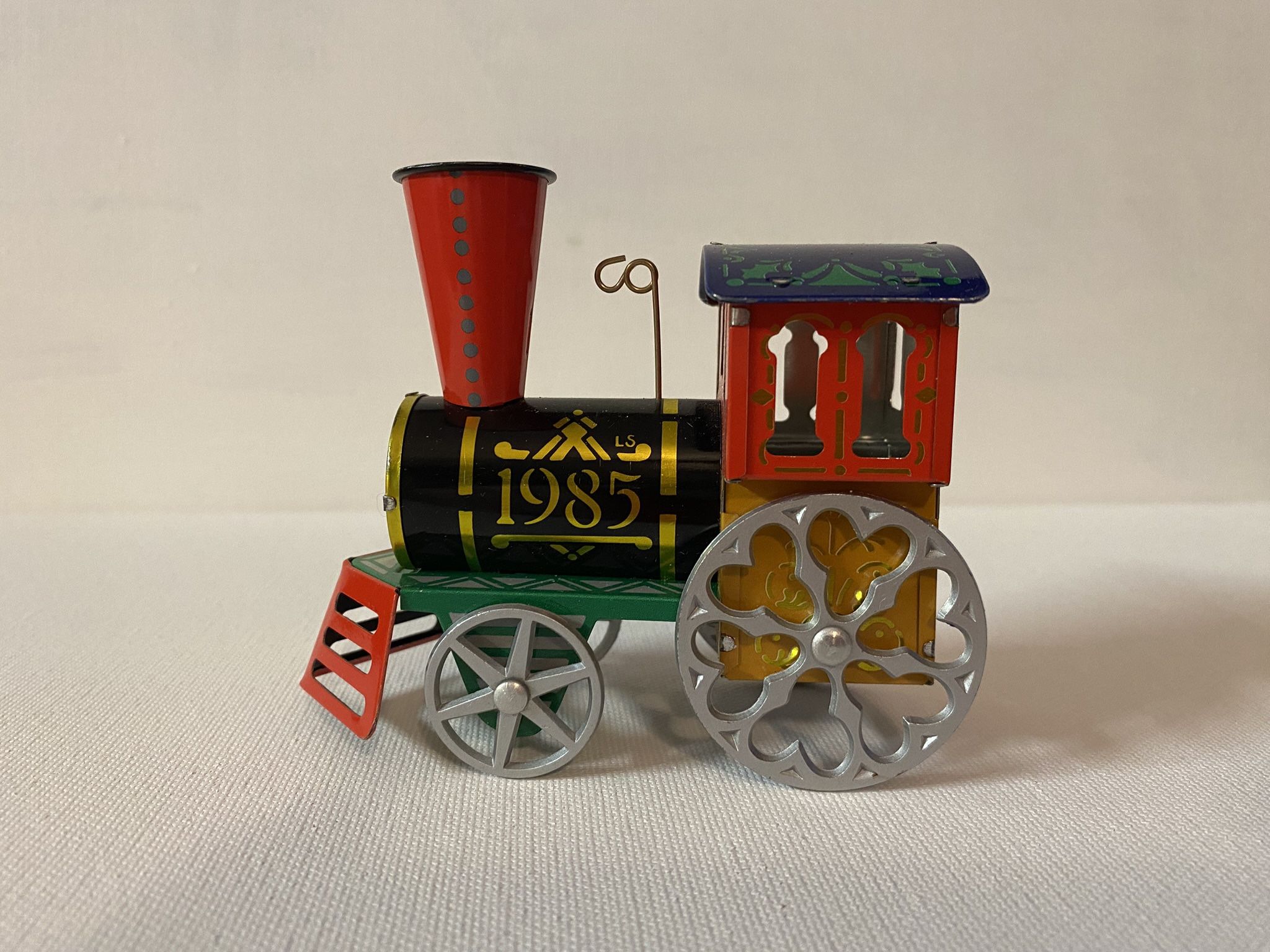 1985 Hallmark Keepsake Ornament - Tin Locomotive 4th in the Series Vintage