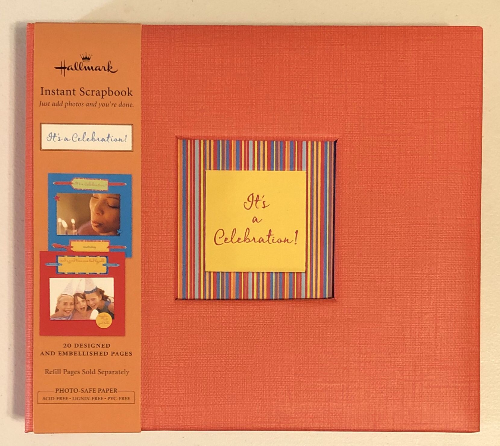 Hallmark Instant Scrapbook “It’s a Celebration” Just add photos and you’re done! (Brand New)