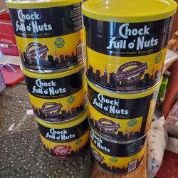 Coffee Choc Full of Nuts 6 cans 24 oz each