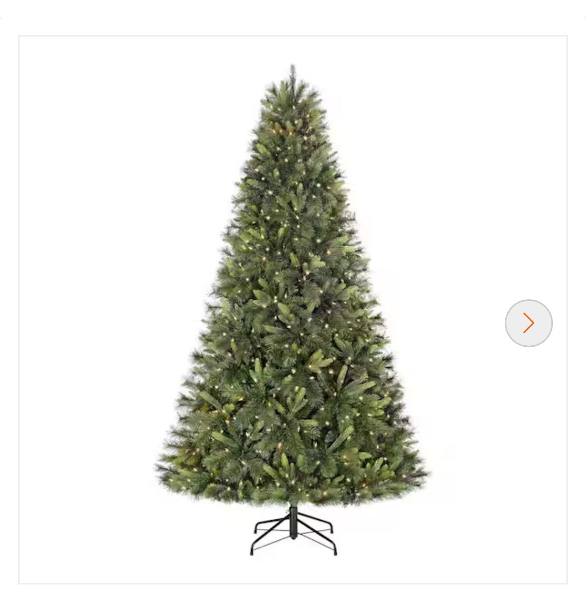 Home Accents Holiday 7.5 ft. Forest Pine LED Pre-Lit Artificial Christmas Tree