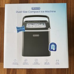ON SALE TODAY ONLY — Ice Man Dual Size Compact Ice Maker (BRAND NEW)