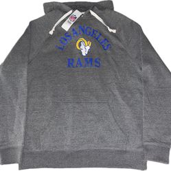 Los Angeles Rams Gray Pullover Hoodie Sweatshirt Men’s Large New 