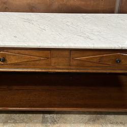 Marble Top Buffet Table