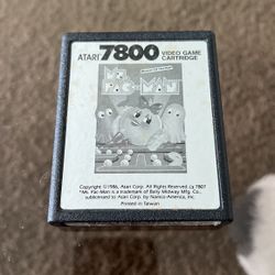 USA Atari 7800 / 2600+ Game MS PAC-MAN Tested Working Namco Classic Mrs. Pacman