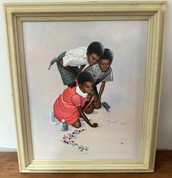 Black Oil Painting Canvas 24/28 By Frank
