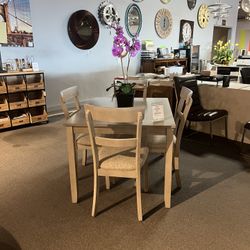 Grey 5PC Dining Table Set 